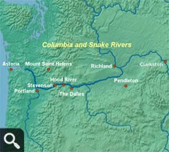 Columbia and Snake River Map