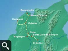 Magdalena River Map