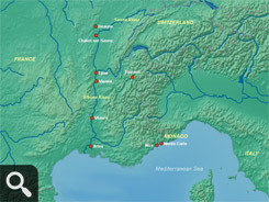 Rhone River Map