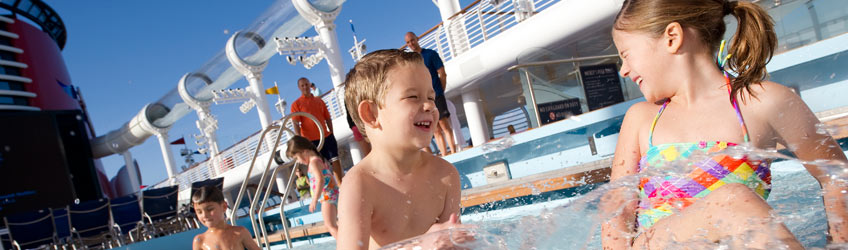 Disney Kids Cruise Pool Fun