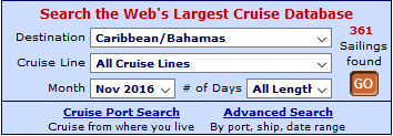 Cruise Search Widget