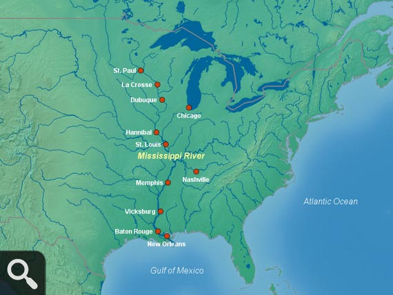 U.S. Rivers Map